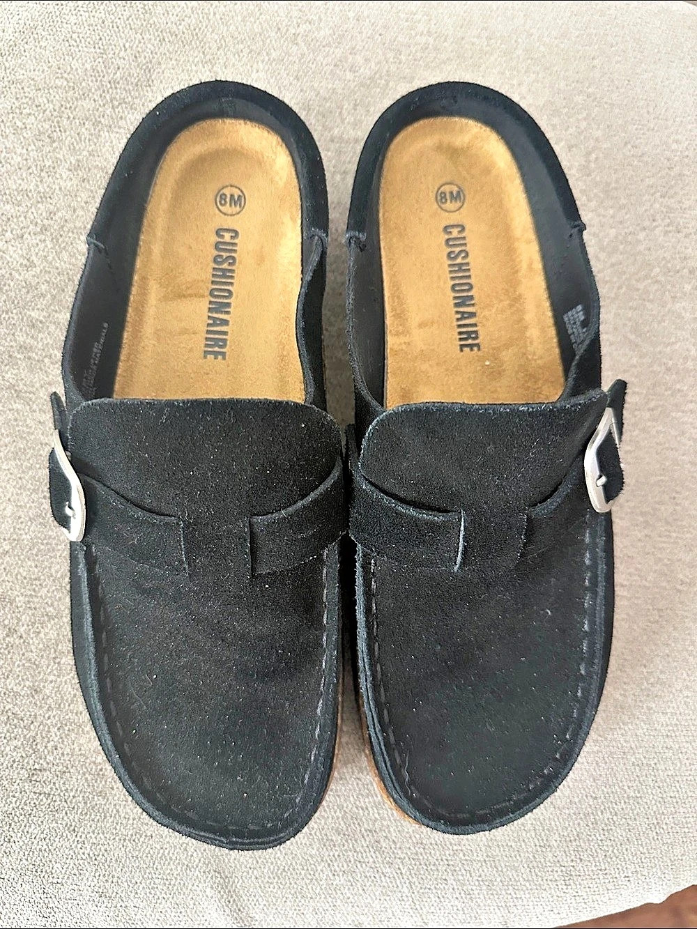 Cushionaire Black Clogs US 8M